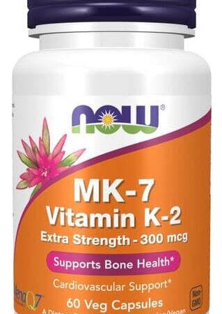 MK-7 Vitamin K-2, 300mcg Extra Strength - 60 vcaps