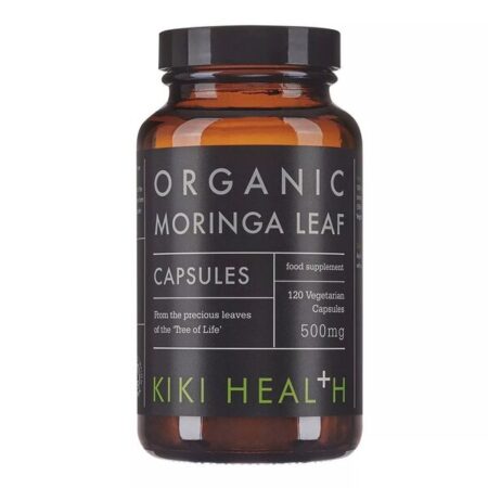 Gélules bio de feuilles de moringa, complément alimentaire.