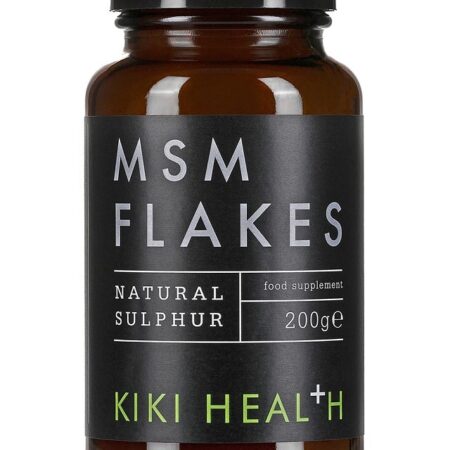 Pot de MSM Flakes complément alimentaire soufre.