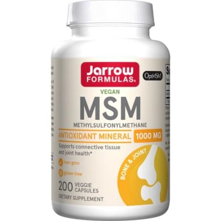 Complément alimentaire vegan MSM Jarrow Formulas.