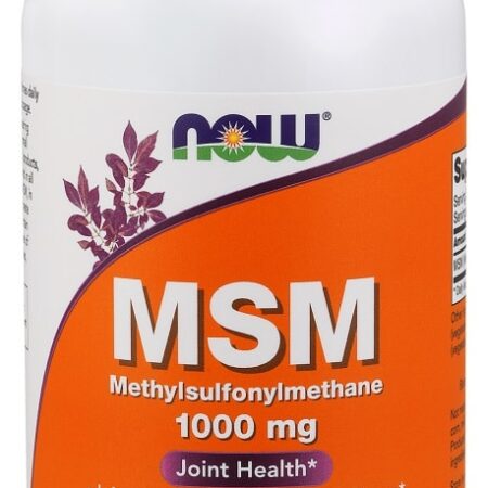 Pot de supplément MSM pour articulations, 240 capsules.