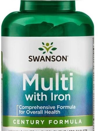 Flacon de vitamines Swanson Multi avec fer.