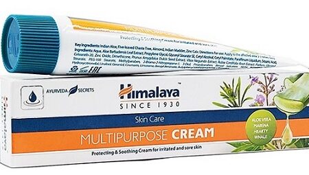 Crème multi-usage Himalaya pour soins de la peau.