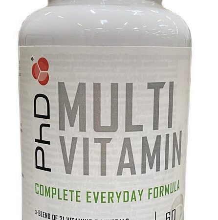 Pot multivitamines PhD Nutrition, 60 comprimés.