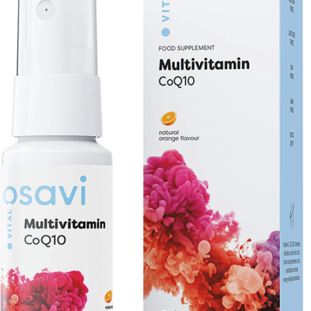 Complément alimentaire multivitamines CoQ10 en spray.