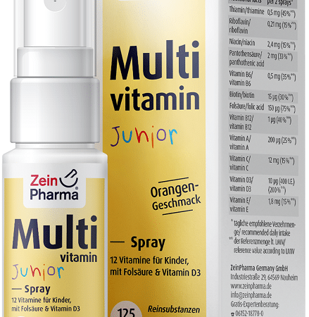 Spray multivitamine junior Zein Pharma, goût orange.