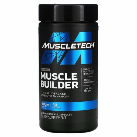 Pot de complément Muscletech pour renforcement musculaire.