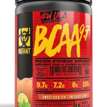 Pot de complément alimentaire BCAA pour sportifs.