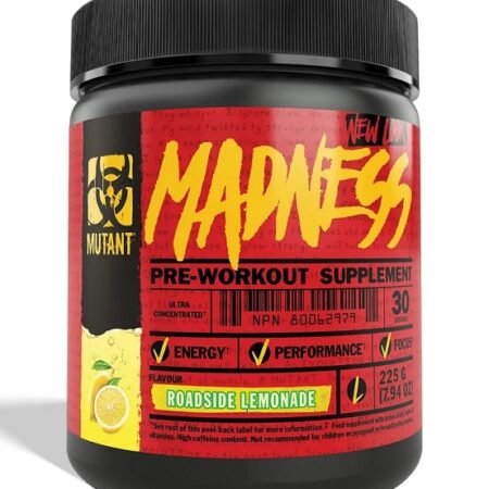 Pot de supplément pré-entraînement parfum limonade.