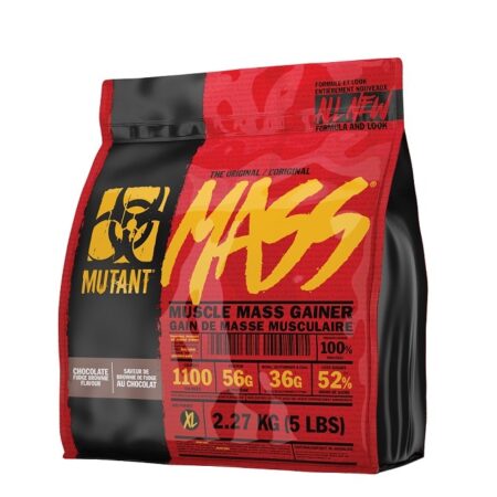 Complément alimentaire Mutant Mass chocolat pour prise de masse.