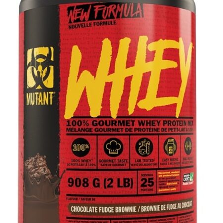 Pot de protéine Whey chocolat 908g.