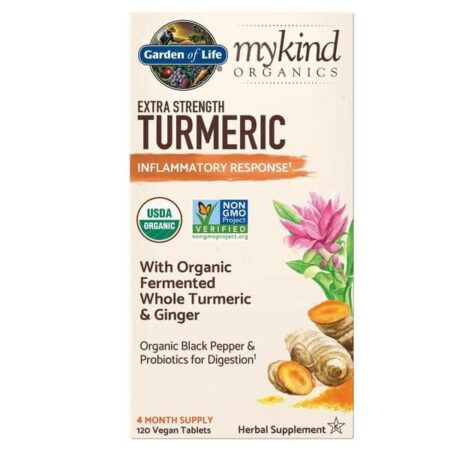Mykind Organics Extra Strength Turmeric - 120 vegan tablets