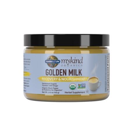 Pot de Golden Milk bio et épices.