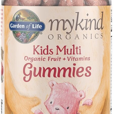 Pot de vitamines bio pour enfants.