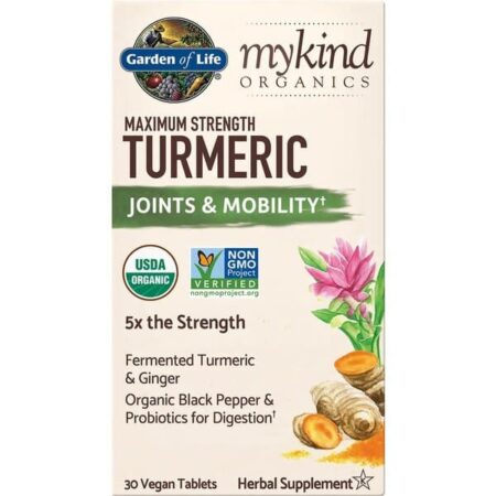 Mykind Organics Maximum Strength Turmeric - 30 vegan tablets