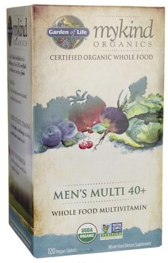 Complément alimentaire bio pour hommes, vitamines, 120 comprimés.