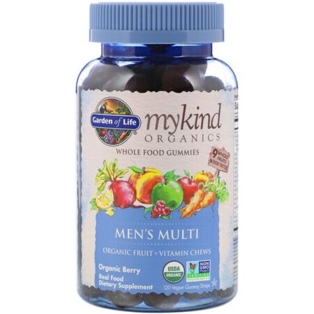 Gommes multivitamines bio pour hommes Mykind Organics.