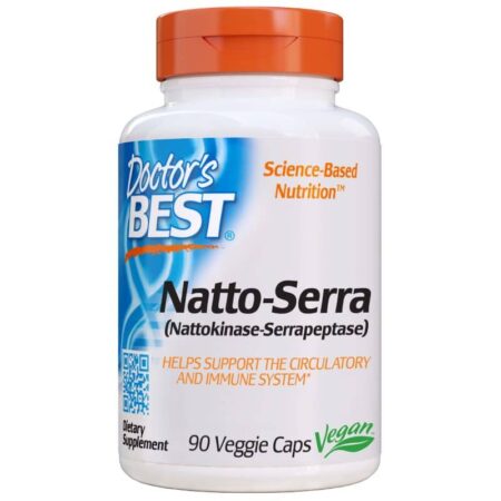 Supplément Doctor's Best Natto-Serra, vegan, 90 capsules