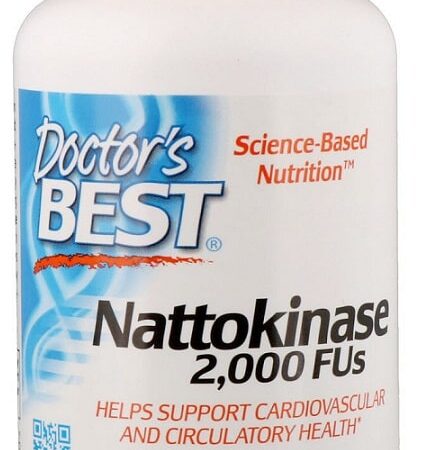 Flacon de complément alimentaire Nattokinase pour la circulation.