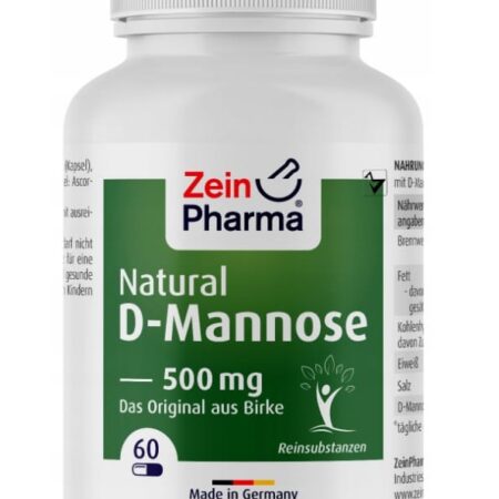 Bouteille Natural D-Mannose Zein Pharma 500mg.