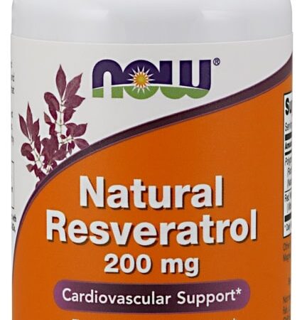 Natural Resveratrol with Red Wine Extract, 200mg - 60 vcaps