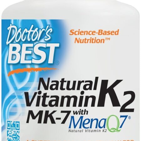Flacon de vitamine K2 naturelle vegan.