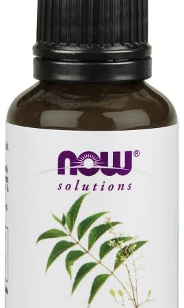 Huile de neem naturelle en flacon compte-gouttes.