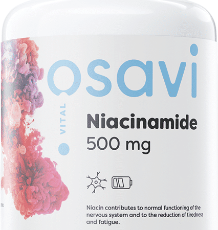 Complément alimentaire végan niacinamide 500 mg.