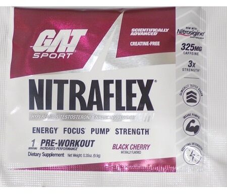 Paquet NITRAFLEX pré-entraînement saveur cerise noire.