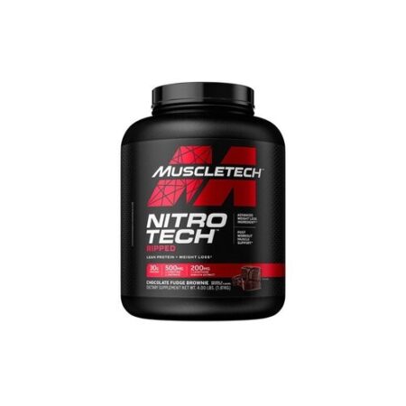 Pot de supplément protéiné MuscleTech Nitro Tech.
