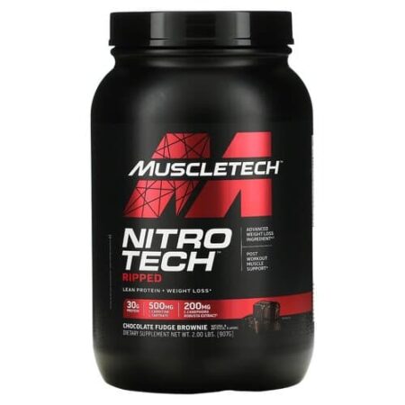 Pot de protéines Muscletech Nitro Tech Ripped.
