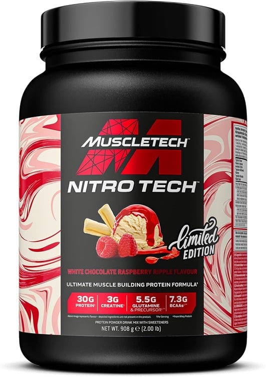 Pot de protéines Nitro Tech Muscletech.