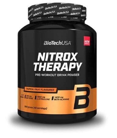 Pot de complément Nitrox Therapy, saveur fruits tropicaux.
