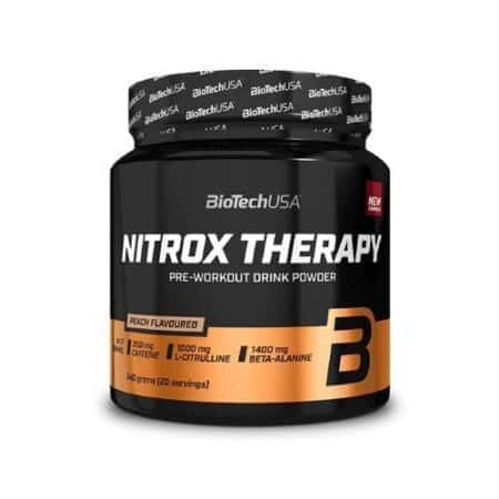Pot de complément pré-entraînement Nitrox Therapy.