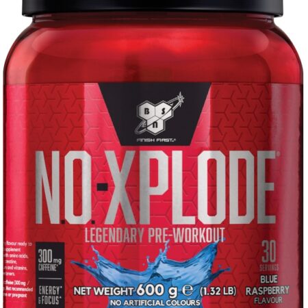 Pot de pré-workout NO-XPLODE framboise.