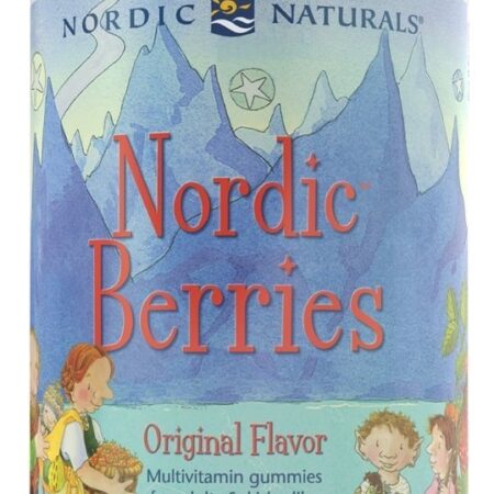 Flacon "Nordic Berries" multivitamines en gommes.