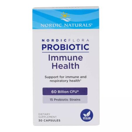 Complément probiotique Nordic Flora pour l'immunité, végan.