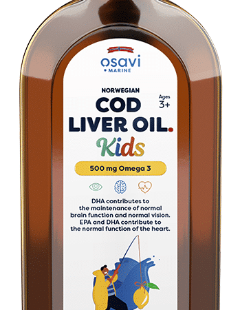 Norwegian Cod Liver Oil Kids, 500mg Omega 3 (Lemon) - 500 ml.