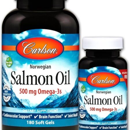 Huile de saumon norvégien, complément oméga-3.