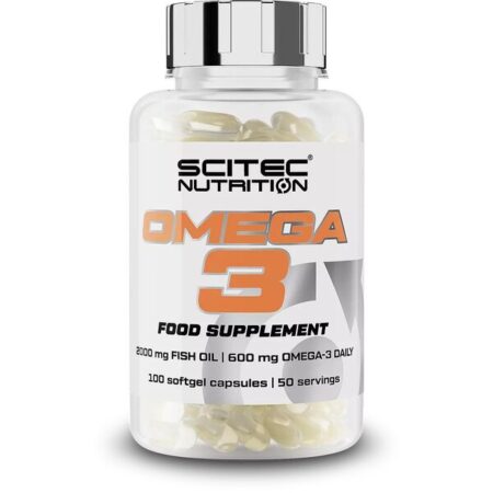 Flacon de complément alimentaire Omega-3 Scitec Nutrition