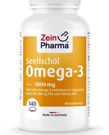 Bouteille Omega-3 Zein Pharma, 1000 mg.