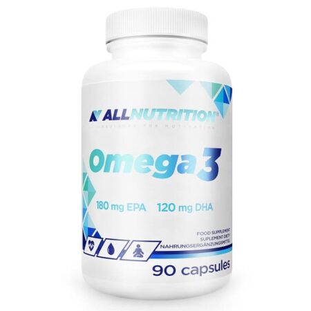 Bouteille d'Omega-3 ALLNUTRITION, complément alimentaire.