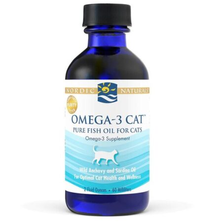 Huile de poisson Omega-3 pour chats.