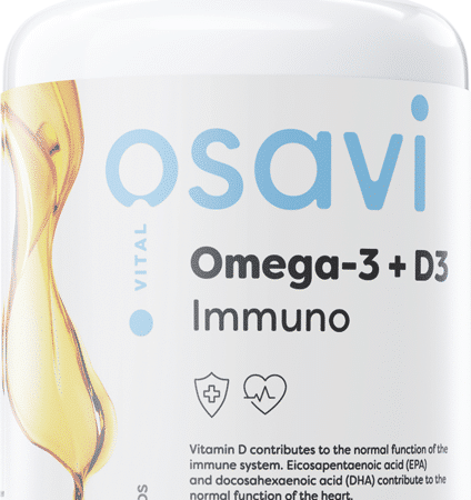 Complément Omega-3 + D3, santé cardiaque et immunitaire.