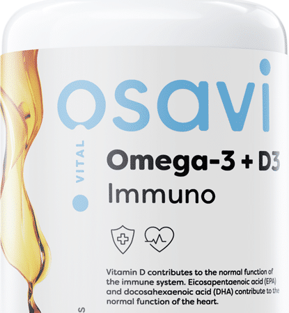 Bouteille de complément Omega-3 + D3 Immuño.
