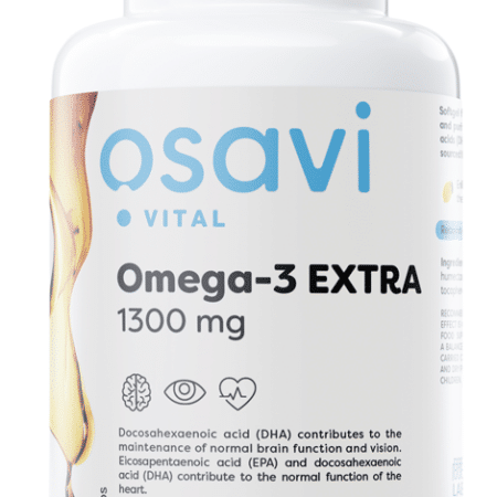 Omega-3 Extra Molecularly Distilled, 1300mg (Lemon) - 60 softgels (EAN 5904139922781)