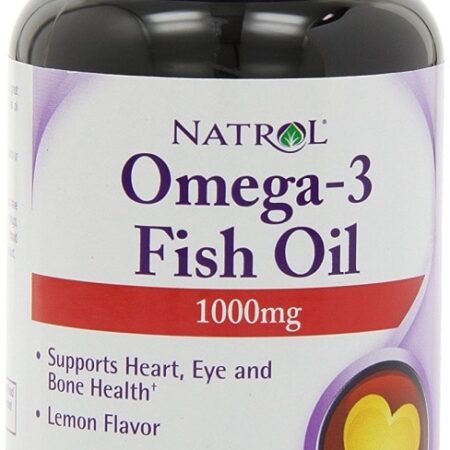 Bouteille d'huile de poisson Omega-3 Natrol 1000mg.
