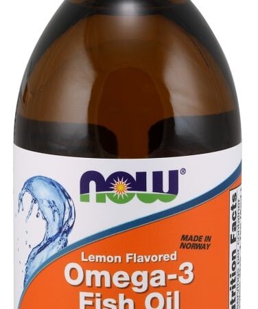 Huile de poisson Oméga-3 citronnée.