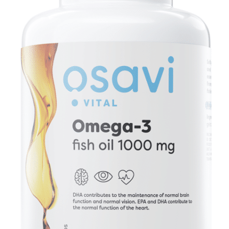 Bouteille de complément Oméga-3, 1000 mg.
