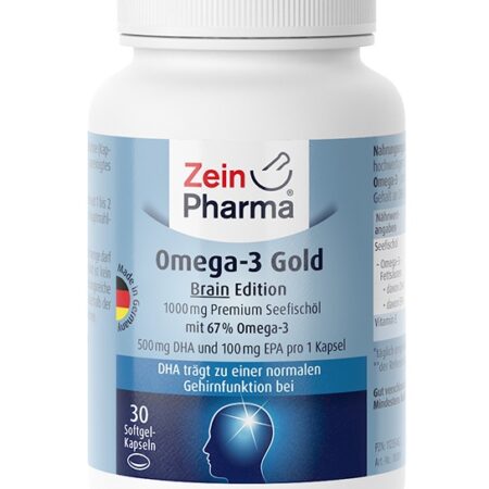 Flacon d'Omega-3 Gold Zein Pharma.